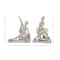 Silver Porcelain Sitting Ballerina Decoration Set